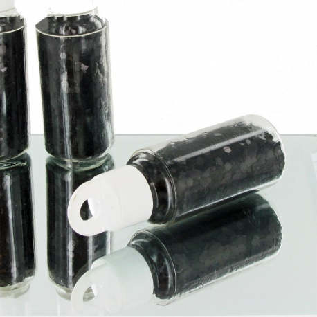 Paillettes en tube NOIR - pièce