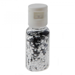 Paillettes en tube ARGENT - pièce