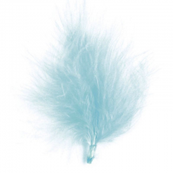 Plumes Duvet 7cm BLEU CIEL - 20 pièces