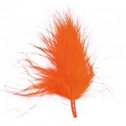 Plumes Duvet 7cm ORANGE - 20 pièces