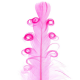 Plumes tortillons ROSE - 6 pièces