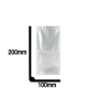 Sachets fond plat neutre 100x200mm - 100 pièces
