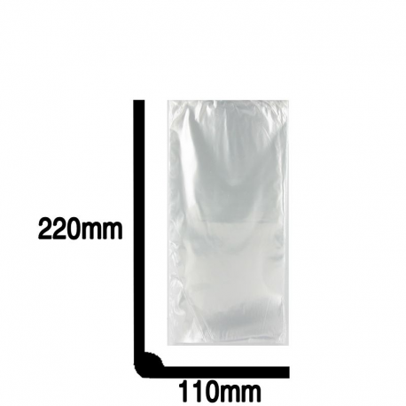 Sachets fond plat neutre 110x220mm - 100 pièces