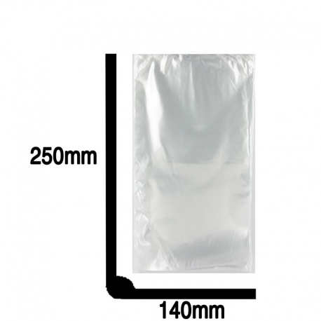 Sachets fond plat neutre 140x250mm - 100 pièces
