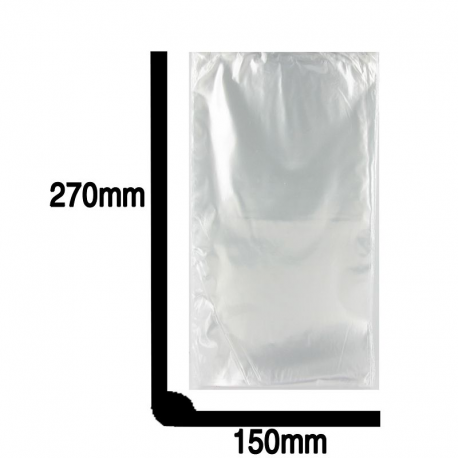 Sachets fond plat neutre 150x270mm - 100 pièces