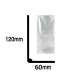 Sachets fond plat neutre 60x120mm - 100 pièces