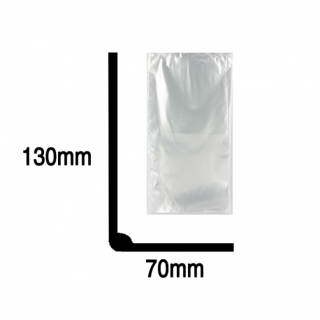 Sachets fond plat neutre 70x130mm - 100 pièces
