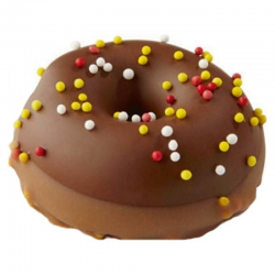 PRECOMMANDE Chocolats Donuts au lait fourrés crème caramel et billes chocolat - boîte de 1,54kg
