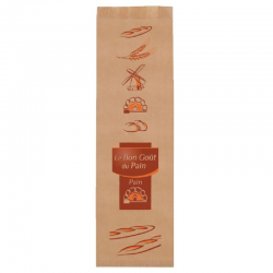 Sacs à gros pain 120/80x500mm kraft brun - 1000 pièces