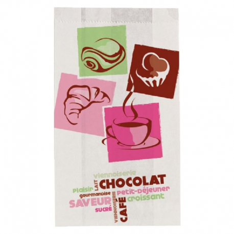 Sacs à croissant 170/70x350mm blanc - 1000 pièces