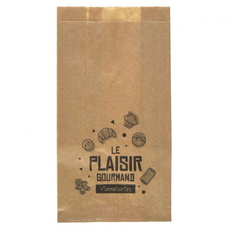 Sacs à croissant 140/70x270mm kraft - 1000 pièces