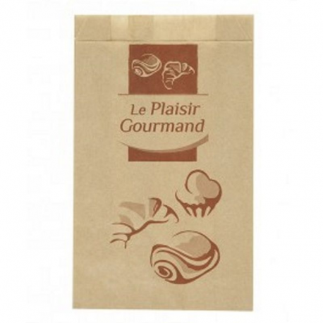 Sacs à croissant 120/50x200mm kraft - 1000 pièces