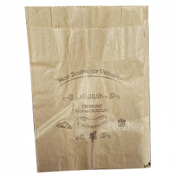 Sacs à croissant 120/25x25x170mm kraft - 1000 pièces