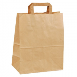 Sacs cabas papier 26x14x29cm kraft - 250 pièces