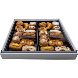 Assortiment pâte d'amandes forme pâtisseries - boîte de 1,4kg