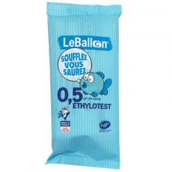 Ethylotest à usage unique certifié NF - pièce