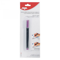 Stylo détecteur de faux billets - pièce