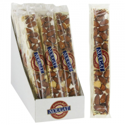 Nougats artisans assortis 100g - boîte de 15 bâtons