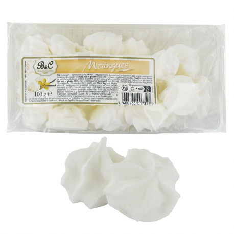 Meringues blanches - barquette de 100g