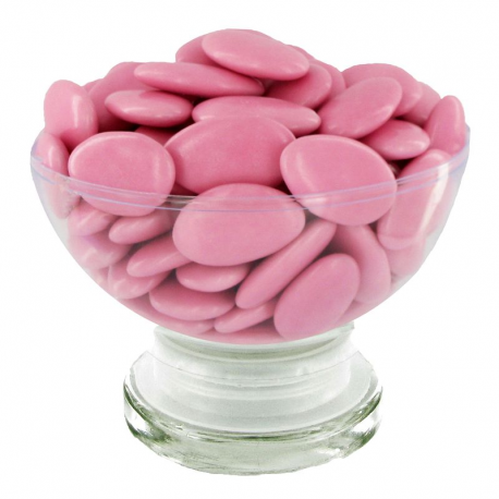 Dragées chocolat extra 71% rose nacré - 1kg