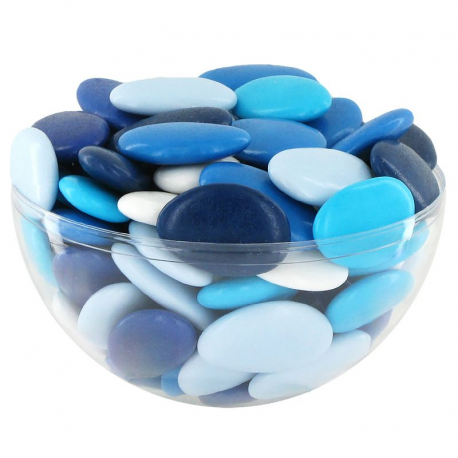 Dragées chocolat 71% camaïeu de BLEU - 1kg