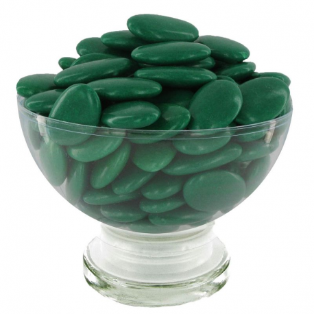 Dragées chocolat extra 71% vert empire - 1kg