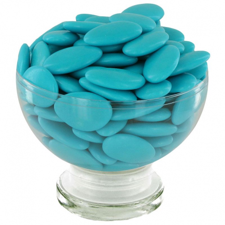 Dragées chocolat extra 71% turquoise - 1kg