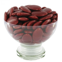 Dragées chocolat extra 71% bordeaux - 1kg