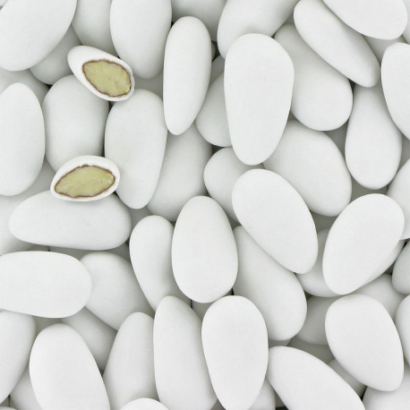 Dragées Alsace (43% amande) BLANC mat - 1kg