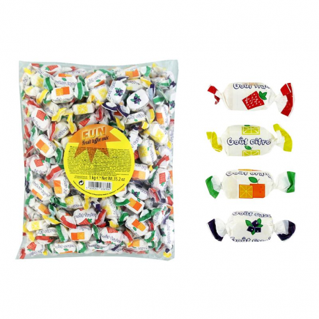 Bonbons pâtes à mâcher tendres fruits - sachet de 1kg