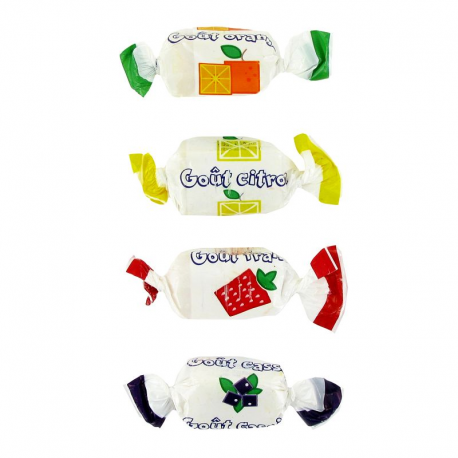Bonbons pâtes à mâcher tendres fruits - sachet de 1kg