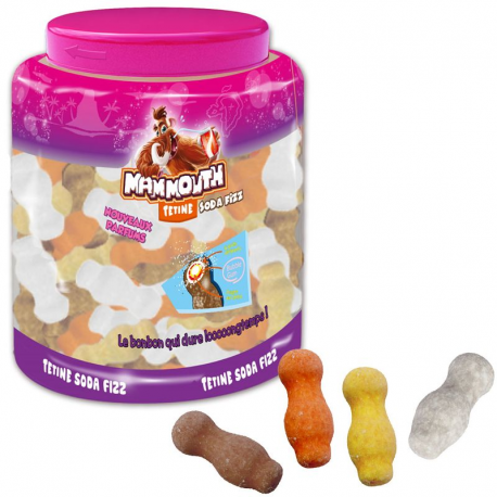 Mammouth Tétines soda fizz - boîte de 80