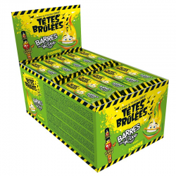 Têtes Brûlées barres de rire pomme - boîte de 150