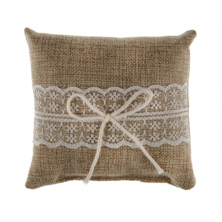 Coussin porte-alliances Naturel Dentelle - pièce