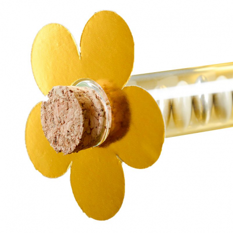 Fleurs déco OR métallisé - 10 pièces