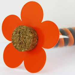 Fleurs déco ORANGE - 10 Pièces
