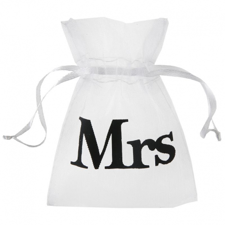 Pochons Mrs en organdi - 10 pièces