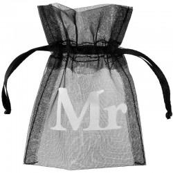 Pochons Mr en organdi - 10 pièces