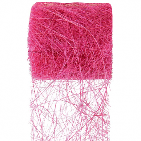Ruban en abaca FUCHSIA - pièce