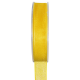 Ruban 15MM en organdi JAUNE - la bobine de 20 mètres