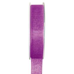 Ruban 15MM en organdi PRUNE - la bobine de 20 mètres