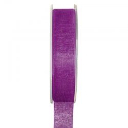Ruban 15MM en organdi VIOLET - la bobine de 20 mètres