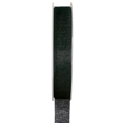 Ruban 7MM en organdi NOIR - la bobine de 20 mètres