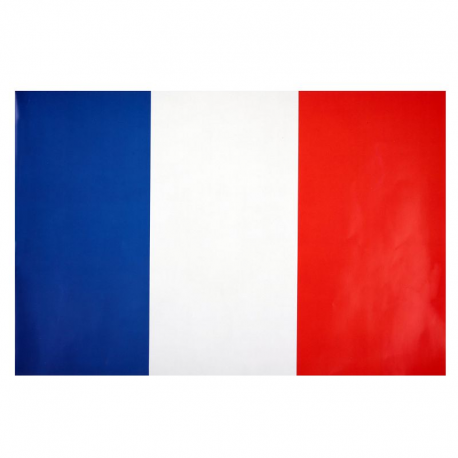 Sets de table drapeau bleu blanc rouge France - 6 pièces