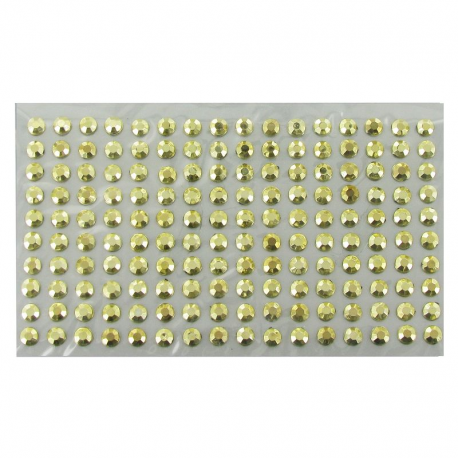 Strass autocollants OR - plaque de 160 strass