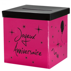 Urne / Tirelire Chic Joyeux Anniversaire - pièce