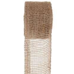 Ruban ajouré en jute NATUREL - pièce