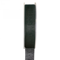 Ruban 15MM en organdi NOIR - la bobine de 20 mètres