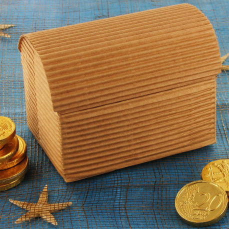 Coffre GM carton ondulé NATUREL - pièce