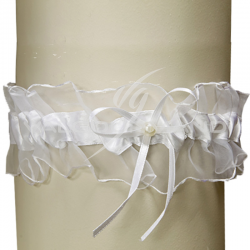 Jarretière Froufrou BLANC - pièce